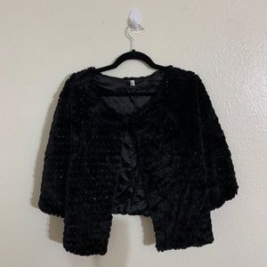 Black Fur Cape